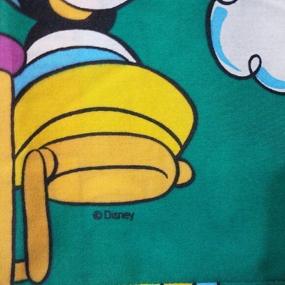 Disney Mickey & Minnie Mouse Vintage Riding Bikes Pillowcase Double Sided Stars - Picture 5 of 9